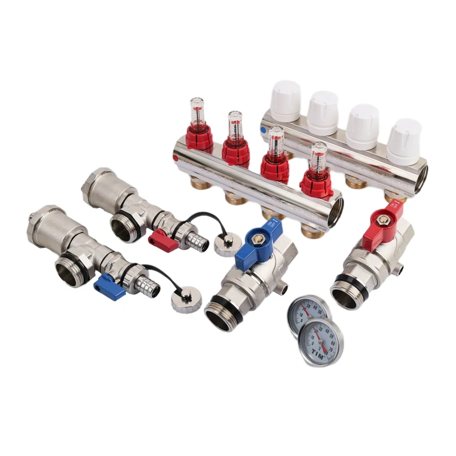 Коллекторная группа 1", 12 вых, латунный корпус