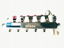 Коллектор стальной для систем отопления на 5 контуров HSD2005