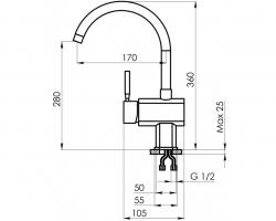 КУХОННЫЙ СМЕСИТЕЛЬ STANDART ST-31