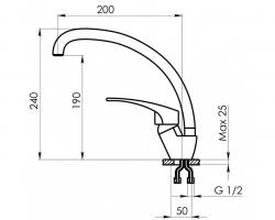 КУХОННЫЙ СМЕСИТЕЛЬ STANDART ST-03