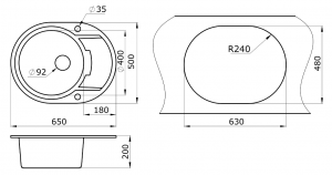 КУХОННАЯ МОЙКА GRANULA 6502