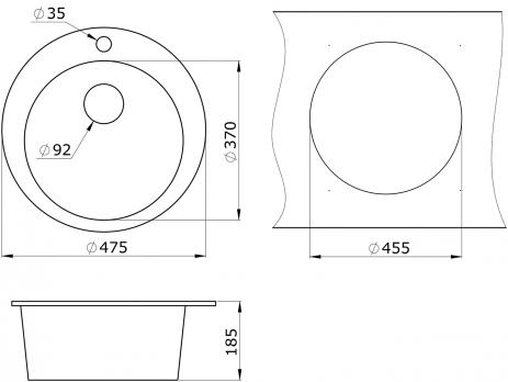 купить КУХОННАЯ МОЙКА GRANULA 4801 по оптовой цене NIKHI 