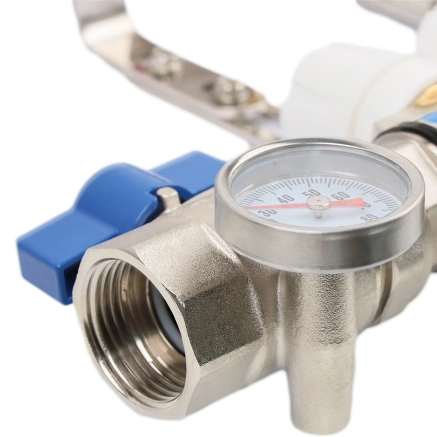 Коллекторная группа 1", 9 вых, латунный корпус