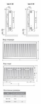 купить Стальной панельный радиатор STI C 22-300-1000 по оптовой цене NIKHI 