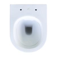 Унитаз подвесной K49, безободковый, сиденье ДП, крепления | EVA GOLD