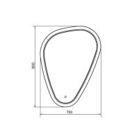 COMFORTY. Зеркало "Олеандр-70" светодиодная лента, сенсор 700*900 00-00001264CF