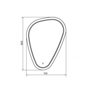 купить COMFORTY. Зеркало "Олеандр-70" светодиодная лента, сенсор 700*900 00-00001264CF по оптовой цене NIKHI 