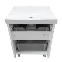 COMFORTY. Тумба-умывальник "Дублин-60" белый глянец с раковиной COMFORTY 8056