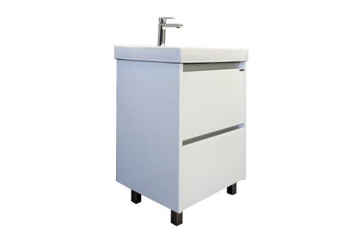 купить COMFORTY. Тумба-умывальник "Дублин-60" белый глянец с раковиной COMFORTY 8056 по оптовой цене NIKHI 