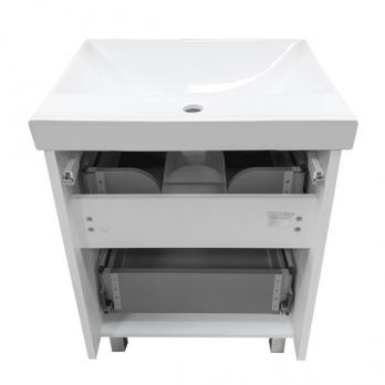 купить COMFORTY. Тумба-умывальник "Дублин-60" белый глянец с раковиной COMFORTY 8056 по оптовой цене NIKHI 