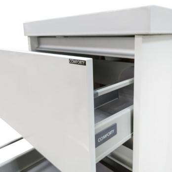 купить COMFORTY. Тумба-умывальник "Дублин-60" белый глянец с раковиной COMFORTY 8056 по оптовой цене NIKHI 