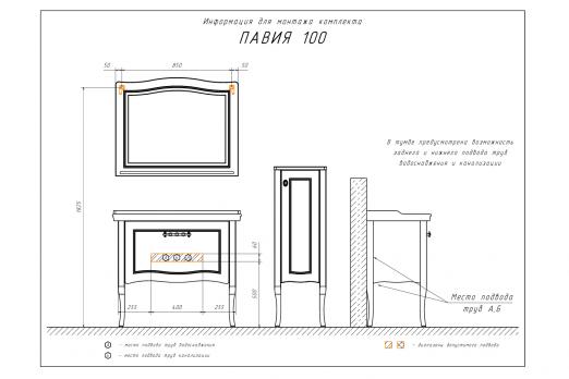 купить COMFORTY. Зеркало "Павия-100" белый глянец по оптовой цене NIKHI 