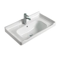 COMFORTY. Тумба-умывальник "Рига-80" дуб сонома с раковиной COMFORTY 9335-80