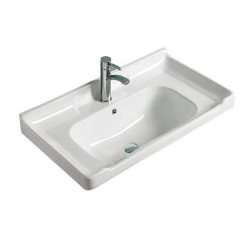 купить COMFORTY. Тумба-умывальник "Рига-80" дуб сонома с раковиной COMFORTY 9335-80 по оптовой цене NIKHI 