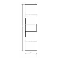 COMFORTY. Шкаф-колонна  "Франкфурт-40" бетон светлый