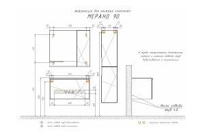 Зеркало-шкаф Comforty Мерано-90 дуб дымчатый