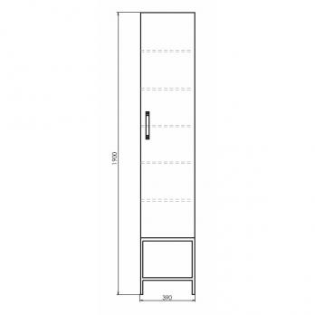 купить COMFORTY. Шкаф-колонна "Бредфорд-40" белый по оптовой цене NIKHI 