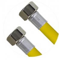 купить Шланг для газа с PVC покрытием, 1/2" гайка-гайка, 150см по оптовой цене NIKHI