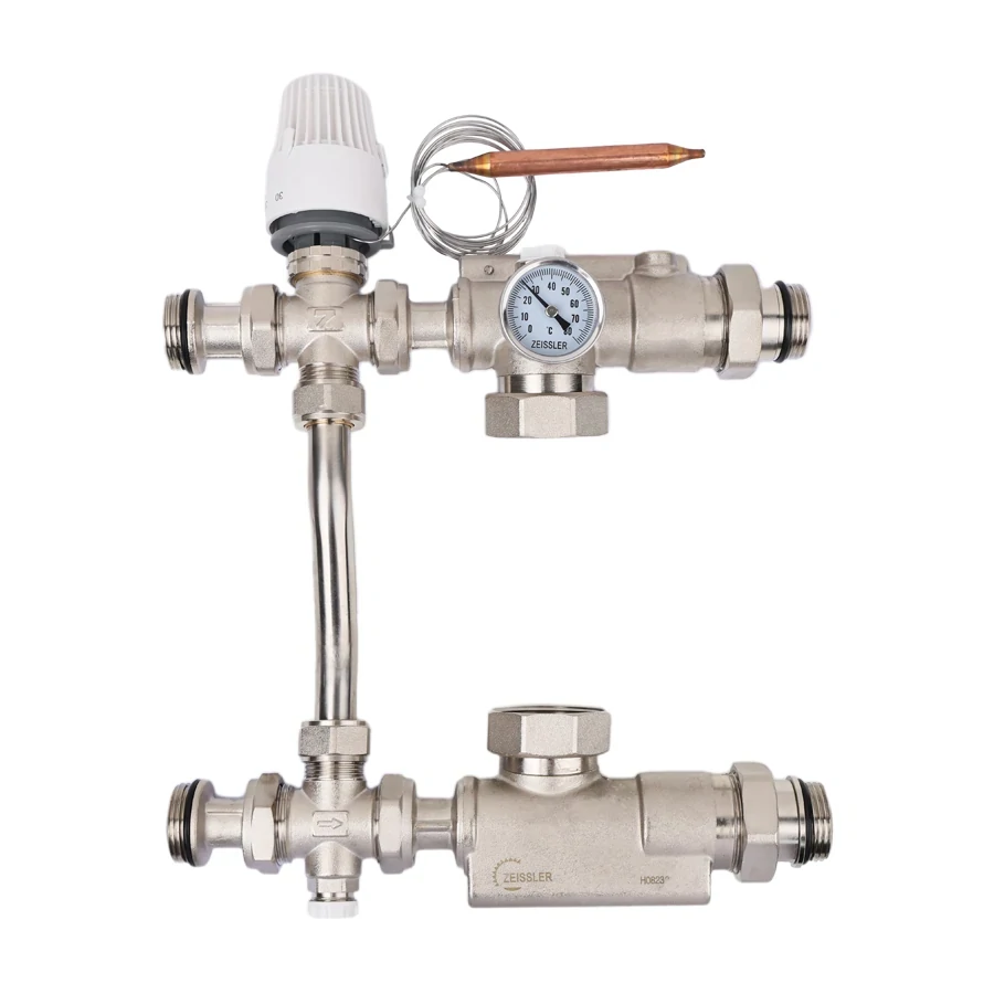 купить Группа автономной циркуляции для систем отопления (расст. для нас.:130мм, разм. нас.: 1 1/2 дюйм) по оптовой цене NIKHI 